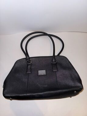 Tignanello Black Structured Shoulder Tote